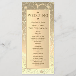 Programa Casamento de Ouro Elegante