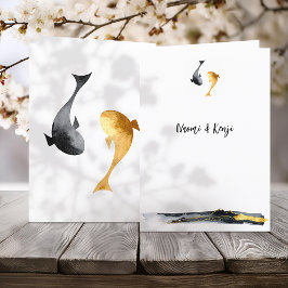 Programa Casamento de Peixes de Watercolor Koi