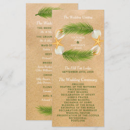 Programa Casamento de praia Tropical Wreath Sandy