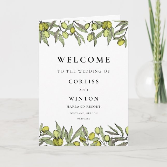 Programa Casamento de Ramo de Oliva Moderna (Frente)