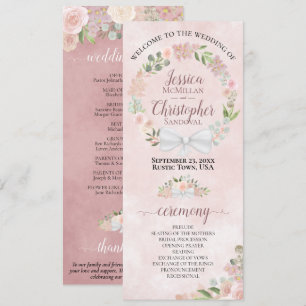 Programa Casamento de Rosa d'água por terra
