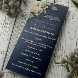Programa Casamento de Rosas Dusty Blue Boho