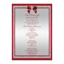 Casamento de Ruby Red & Silver Glitter Elegante