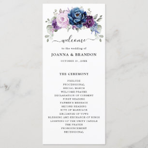 Programa Casamento de Sangue Lilac Marinho Roxo Dusty Blue