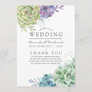 Programa Casamento de Succulents de Cactus Desert Watercolo