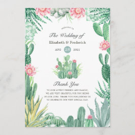 Programa Casamento de Suculentas em Aquarela