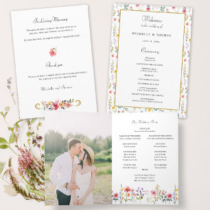 Programa Casamento de Verão com Primavera de flor selvagem