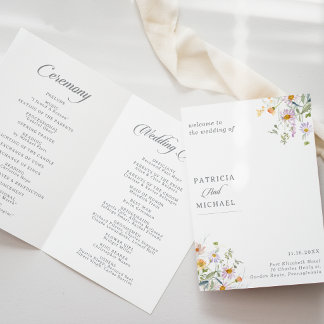 Programa Casamento Dobrado de Jardim de Primavera Caprichos