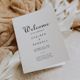 Programa Casamento dobrado minimalista