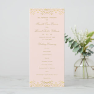 Programa Casamento Dourado de Glamor de Blush Elegante