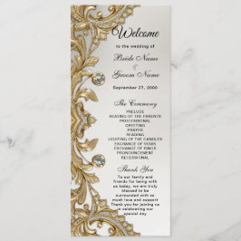 Programa Casamento Dourado decorativo