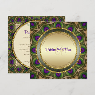 Programa Casamento Dourado Índio Purple Green - Penas de Pé