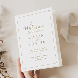Programa Casamento Dourado Minimalista