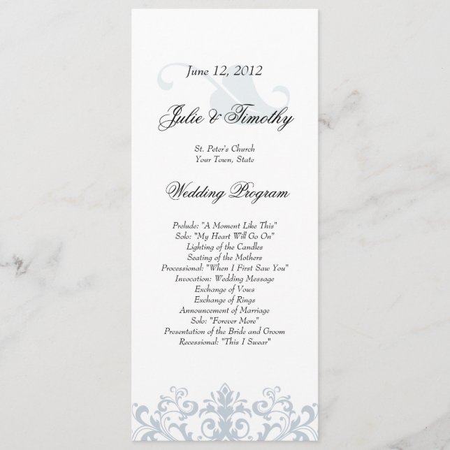 Programa Casamento Elegante (Frente)