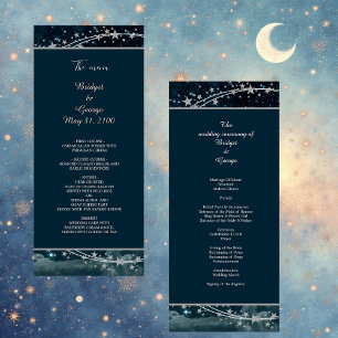Programa casamento elegante do céu da galáxia azul