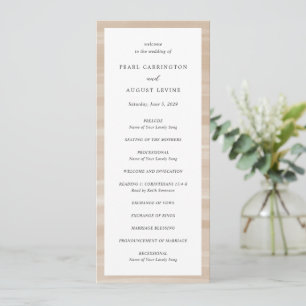 Programa Casamento Elegante Neutro Arenoso com Estilo Coste