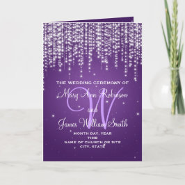 Programa Casamento Elegante Púrpura Noturna