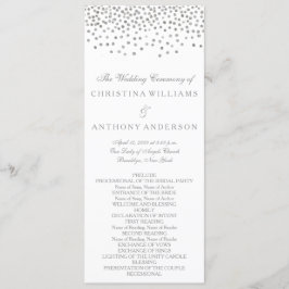 Programa Casamento Elegante Silver Confetti