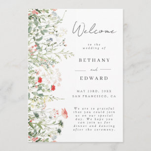 Programa Casamento em Prado de Flores Silvestres
