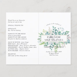 Programa Casamento Eucalyptus Folhas de Verdade