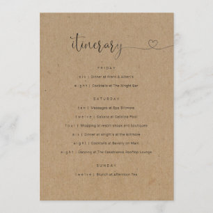Programa Casamento / Festa de solteira / Itinerário de Aniv