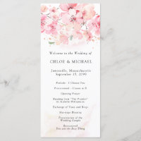 Casamento Floral Cor-de-Rosa Cereja
