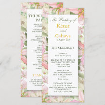 Casamento floral cor-de-rosa elegante