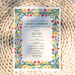 Programa Casamento Floral de Flores Silvestres Escandinavas