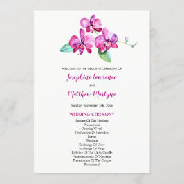 Programa Casamento Floral de Orquídea Púrpura de Água