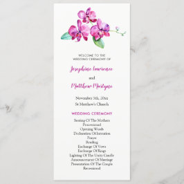 Programa Casamento Floral de Orquídea Púrpura de Água