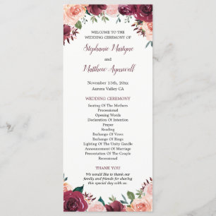 Programa Casamento Floral de Quebra-Cama de Água Burgundy