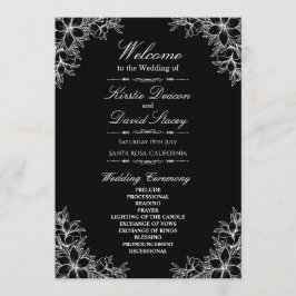 Programa Casamento Floral do Ornamentado Branco