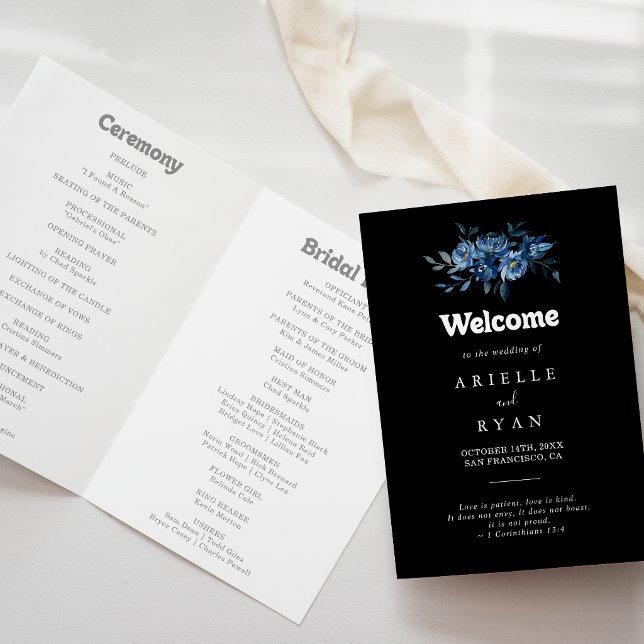 Programa Casamento Floral Dobre Azul Marinha Real (Criador carregado)