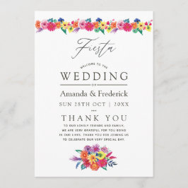 Programa Casamento Floral Fiesta Aquarela