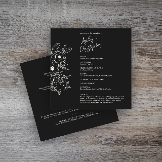 Programa Casamento Floral Mínimo de Black Noir (Criador carregado)