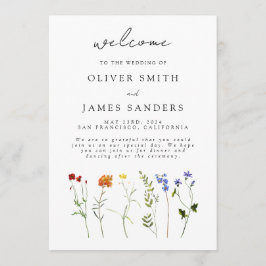Programa Casamento Floral Mínimo de Orgulho gay LGBTQ de Fl