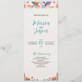 Programa Casamento Floral Moderno Boda Mexicano Fiesta Colo