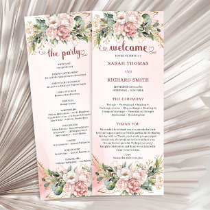 Programa Casamento Floral Rosa Eucalipto Jardim da Moda