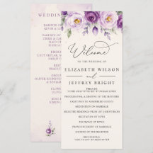 Casamento Floral Roxo Lavanda Botânico Elegante