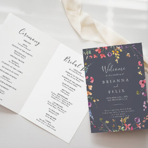 Programa Casamento Floral Selvagem Clássico Azul