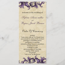 Casamento Flourish de marfim Vintage