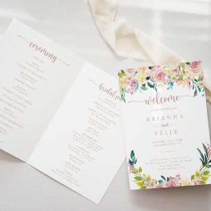 Programa Casamento Foliar de Primavera rosa Dourado