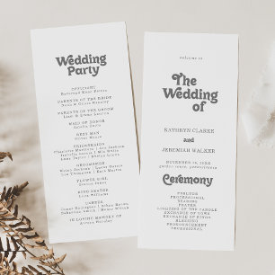 Programa Casamento Formal Simples de Comprimento de Chá