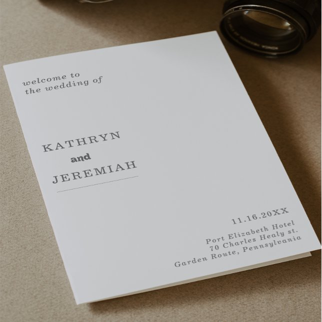 Programa Casamento Formal Simples Minimalista Dobrado (Criador carregado)