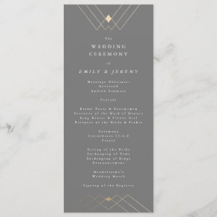 Programa Casamento Geométrico Deco Gatsby da Cinza Diamond