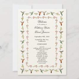 Programa Casamento Hummingbird