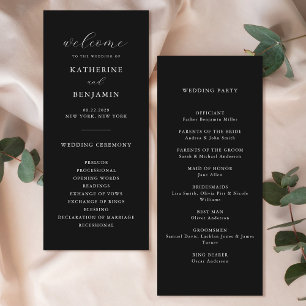 Programa Casamento Minimalista do Modern Matte Black