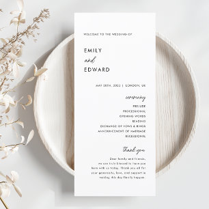 Programa Casamento Minimalista Moderno
