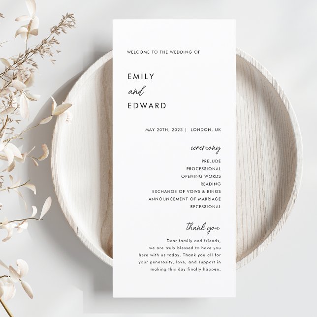 Programa Casamento Minimalista Moderno (Criador carregado)