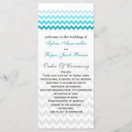 Programa Casamento Mod chevron aqua Ombre